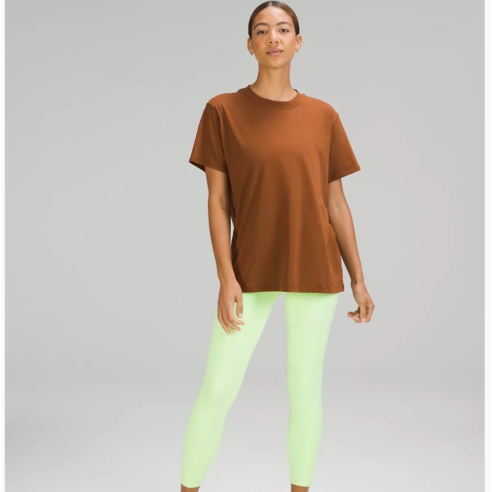 All Yours Cotton T-Shirt Lululemon size 8 roasted brown
